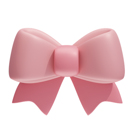 Looped Ribbon Bow  3D Icon