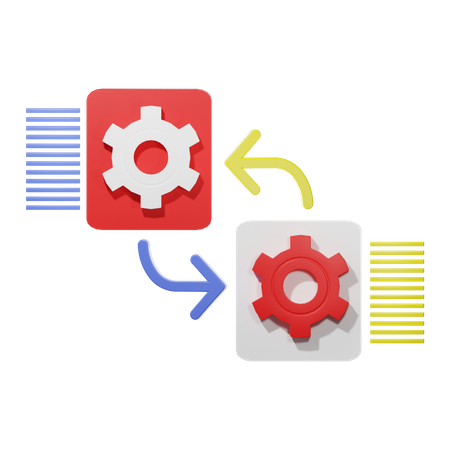 Lopping Process  3D Illustration