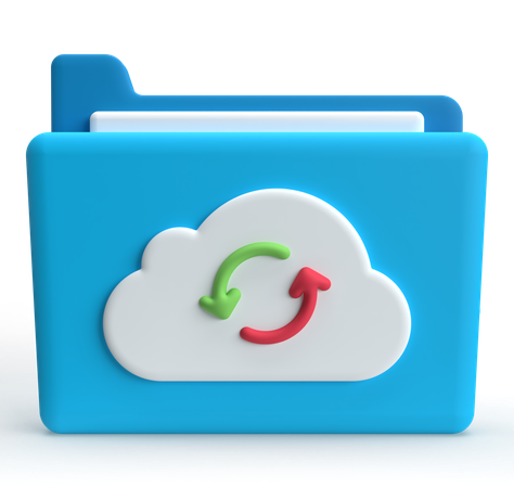 Los datos de copia de seguridad  3D Icon