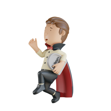 Los vampiros corren con lápidas  3D Icon