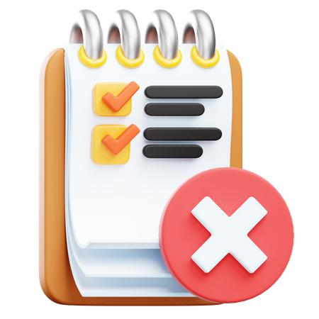 Aufgabe löschen  3D Icon