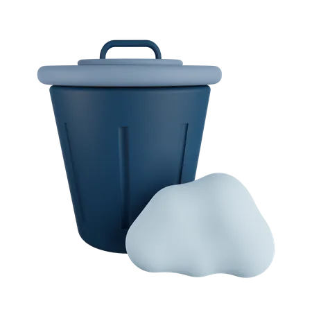 Cloud-Daten löschen  3D Illustration