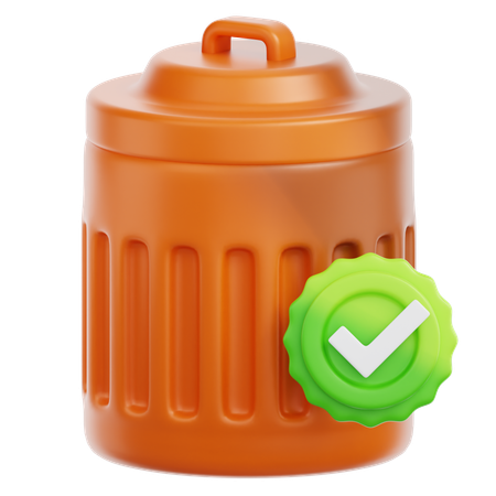 Löschen abgeschlossen  3D Icon
