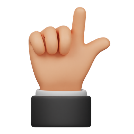 Loser Hand Gesture  3D Icon