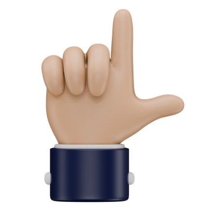 Loser  Hand Gesture  3D Icon