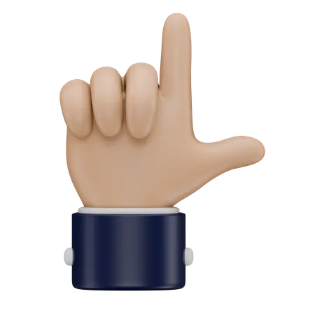 Loser  Hand Gesture  3D Icon