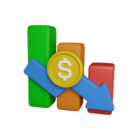 Losing Money  3D Icon