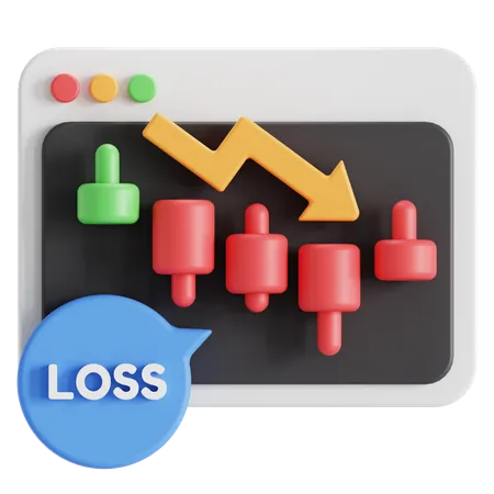 Loss  3D Icon