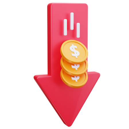 Loss Arrow  3D Icon
