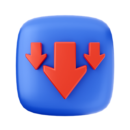 Loss Arrow  3D Icon