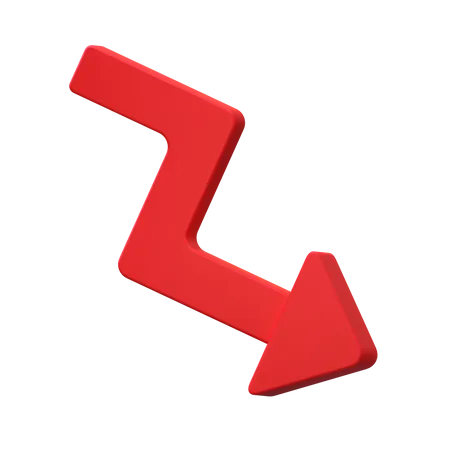 Loss Arrow  3D Icon