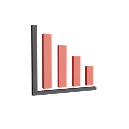 Loss Chart  3D Icon