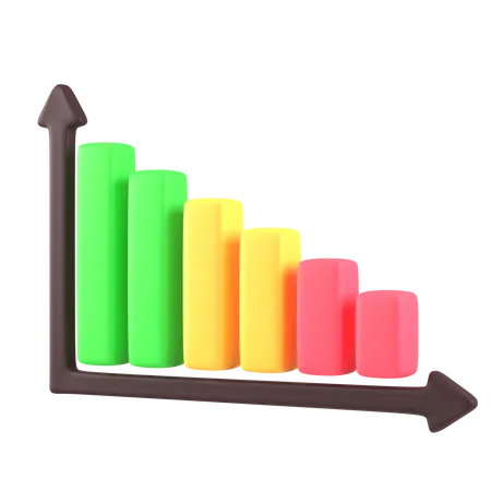 Loss Chart  3D Icon