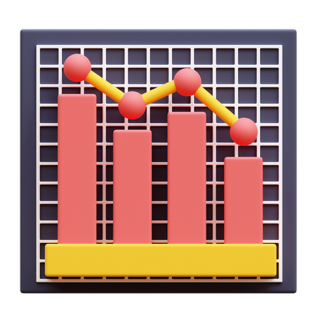 Loss Chart  3D Icon