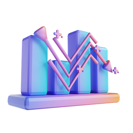 Loss Chart  3D Illustration