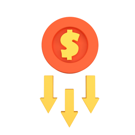 Loss Coin  3D Icon