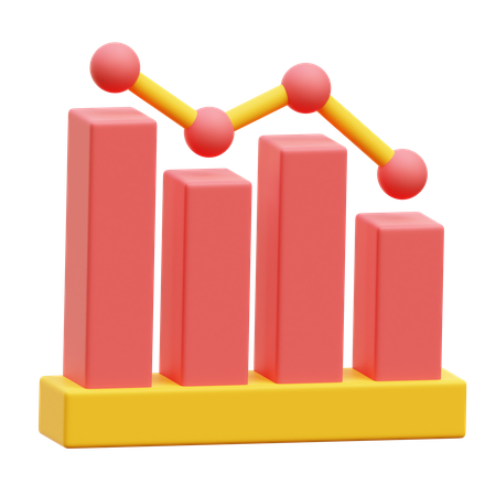 Loss Graph  3D Icon