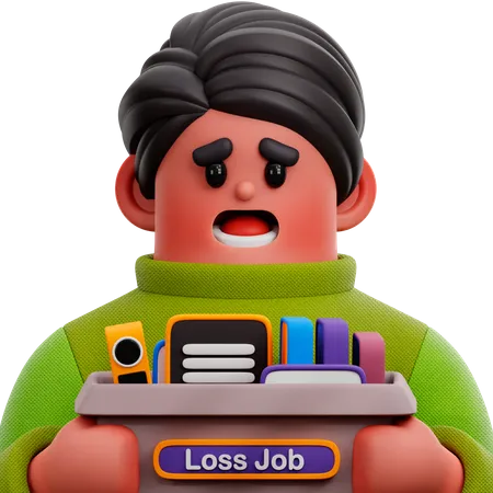 Loss Job  3D Icon