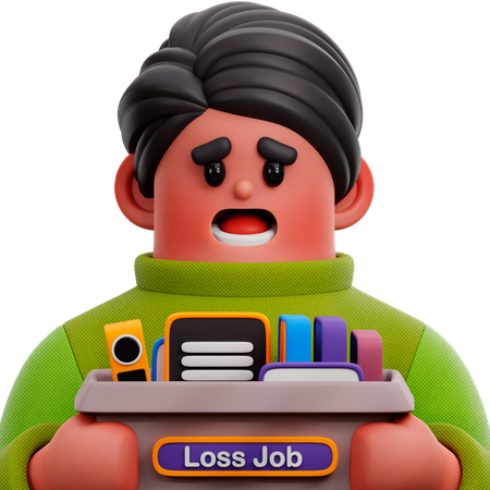Loss Job 3D Icon