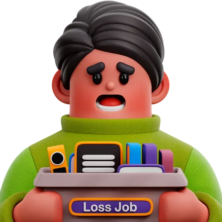 Loss Job 3D Icon