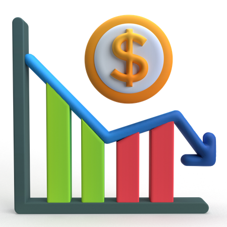 Losses Graph  3D Icon