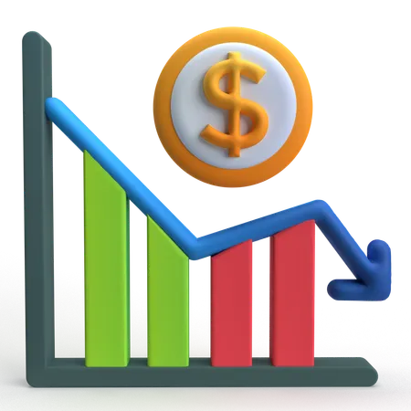 Losses Graph  3D Icon