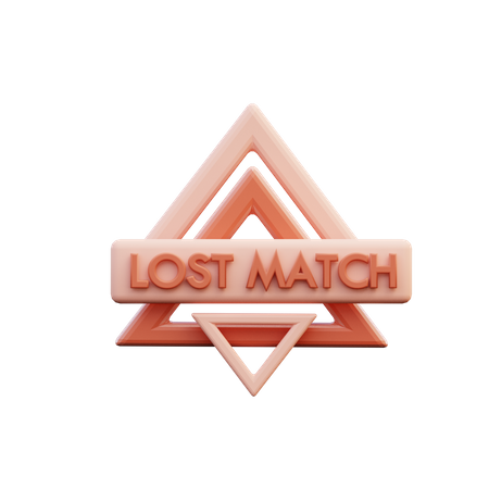 Lost Match  3D Illustration