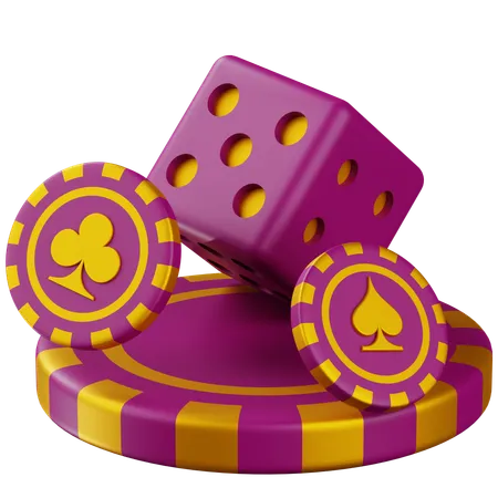 Lote de juegos de casino  3D Icon