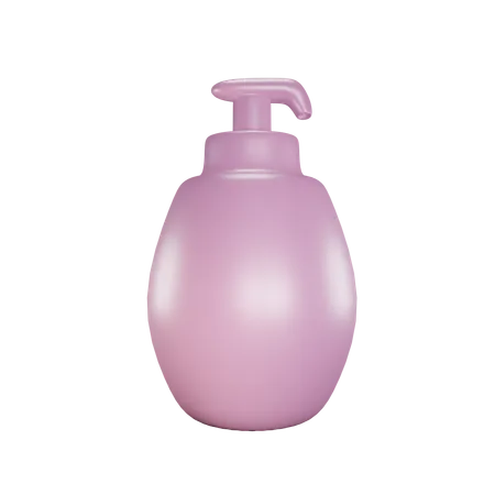Body Care Pink Color 3D Icon