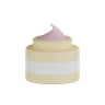 lotion cream 3d logo