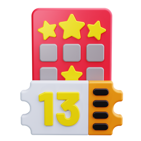 Lottery Ticket  3D Icon