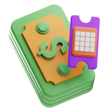 Lottery win  3D Icon