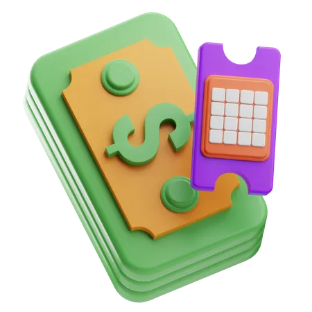 Lottery win  3D Icon