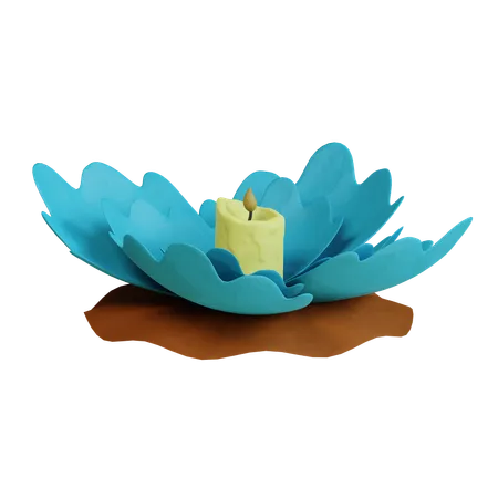 Lotus Candle  3D Icon