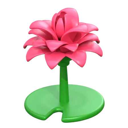Lotus Flower 3 D Icon 3D Icon