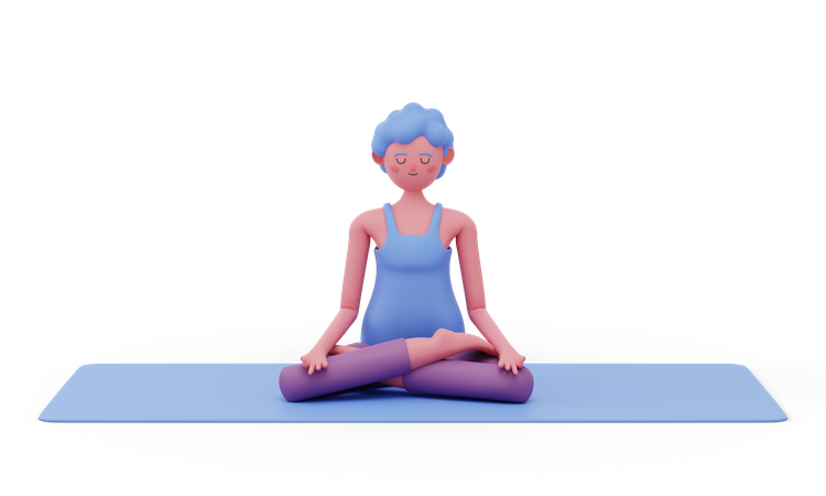 Yoga Poses AnatomyExercises 3D Illustrations