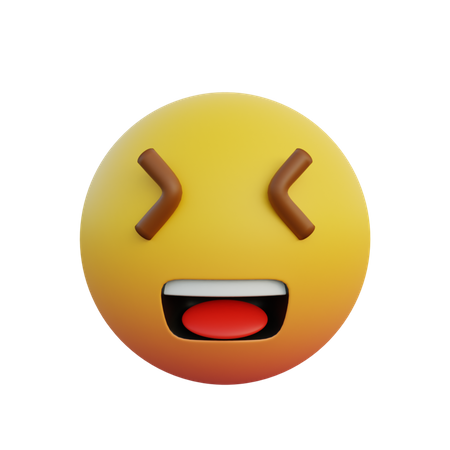 Loucher en riant  3D Emoji