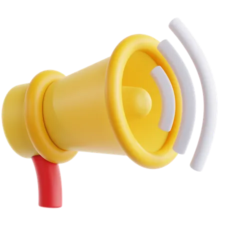 Loud Megaphone  3D Icon