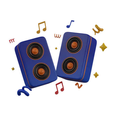 Loudspeaker Sound System  3D Icon