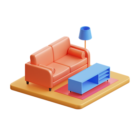 Lounge  3D Icon