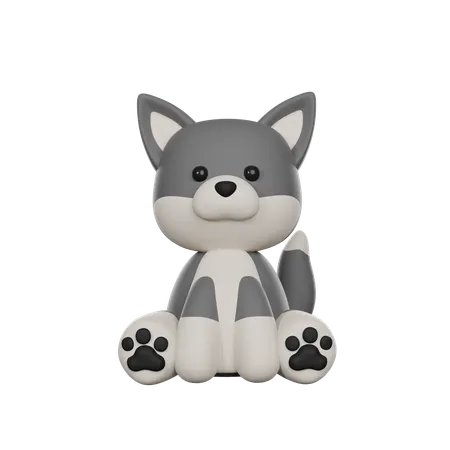 Loup  3D Icon