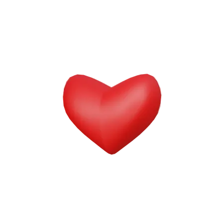 Heart Love 3 D Icon 3D Icon