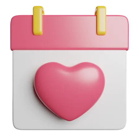 Shedule Date Love 3D Icon