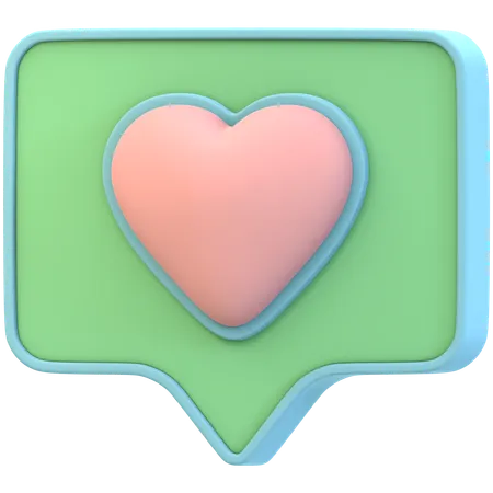 사랑  3D Icon