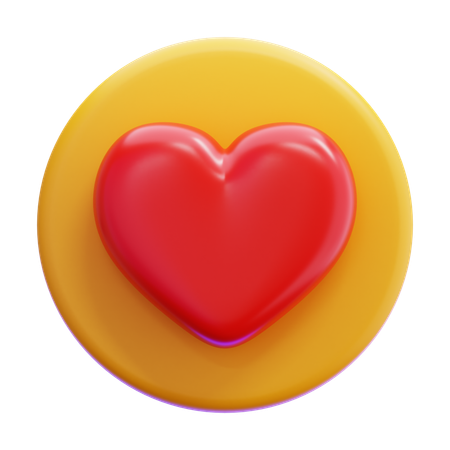 愛  3D Icon