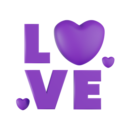 Love  3D Icon