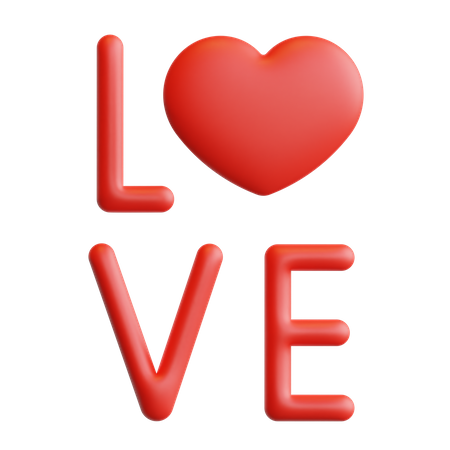 Love  3D Icon