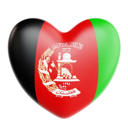 Love Afghanistan  3D Icon