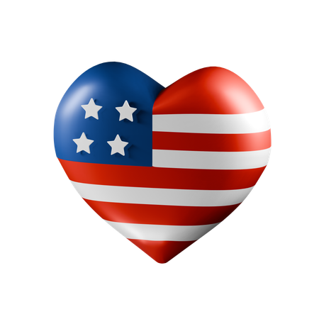 Love America  3D Icon
