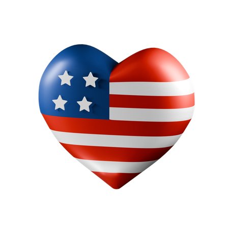 Love America  3D Icon